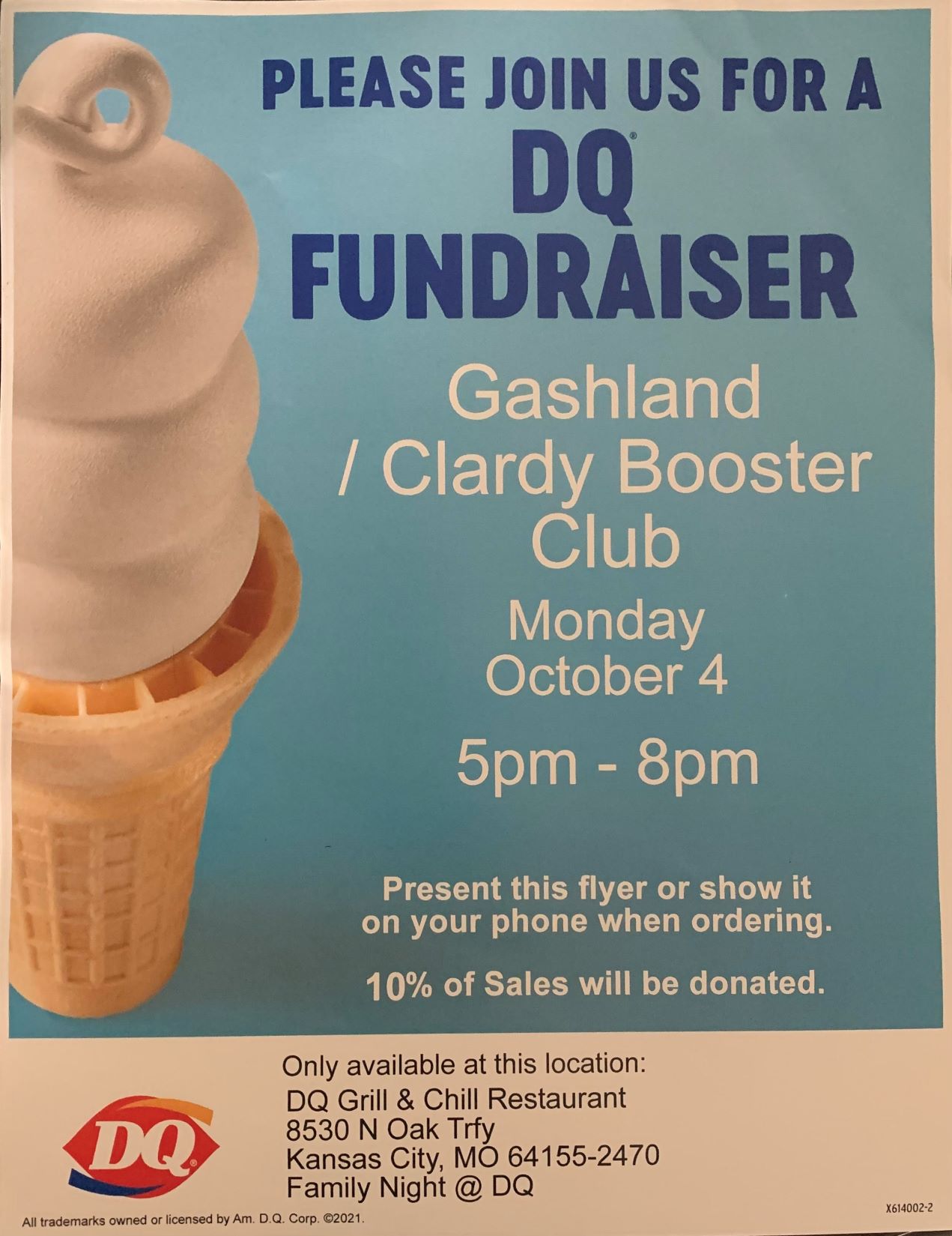 Featured image for “DQ Restaurant Night”